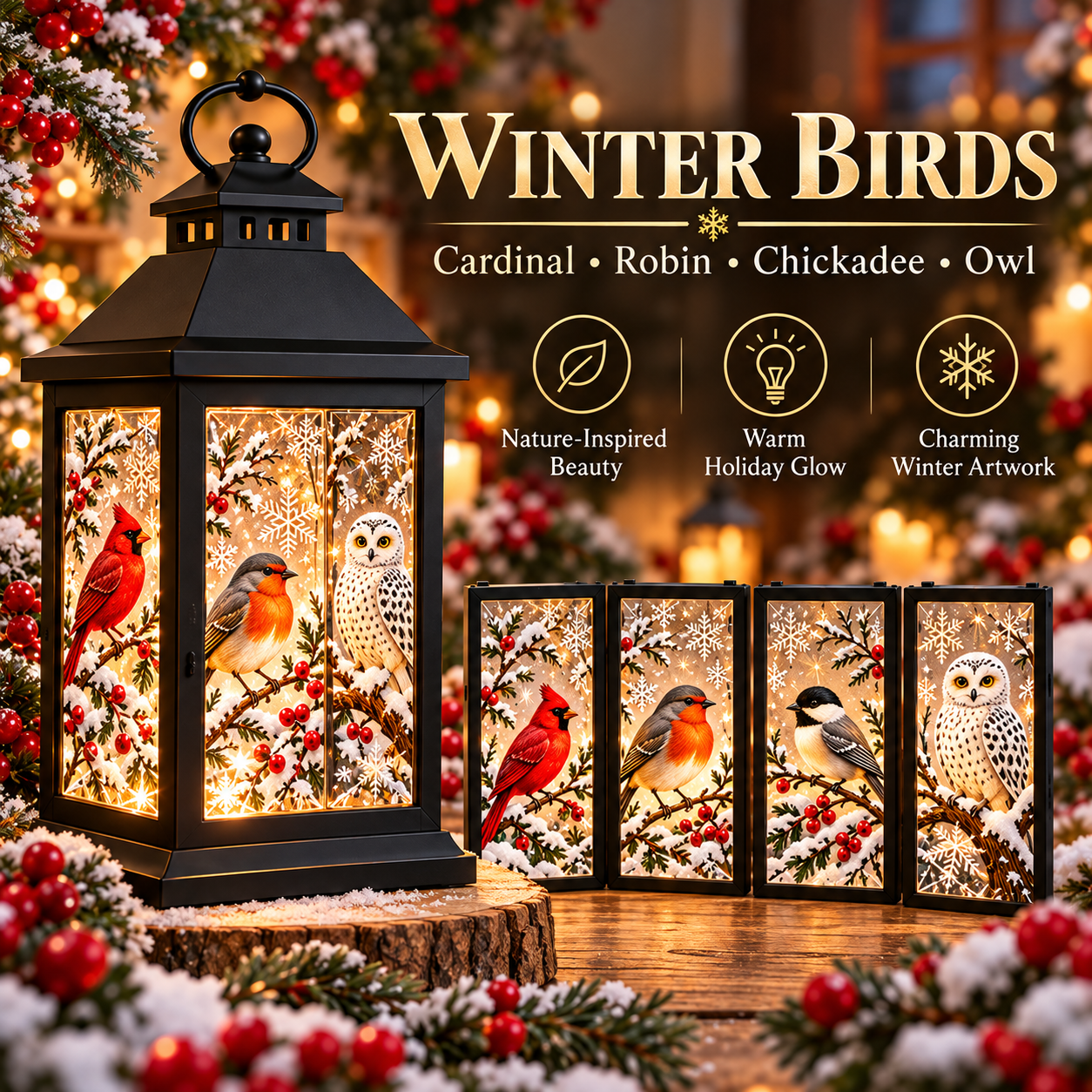 Interchangeable Crystal Lantern™ – Light-Up Holiday Décor - image 13