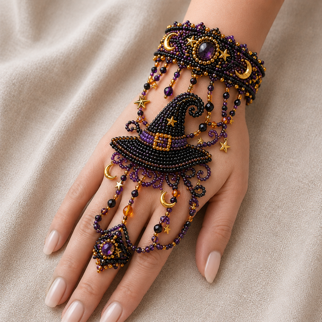 🔥 49% OFF – NEW ARRIVAL✨ DIY Beaded Hand Bracelet Kit – Create Your Own Wearable Art🔥