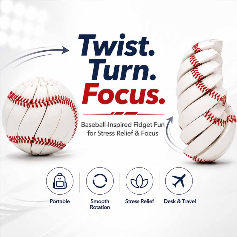 Last Day 60% OFF - Baseball Fidget Ball Toy