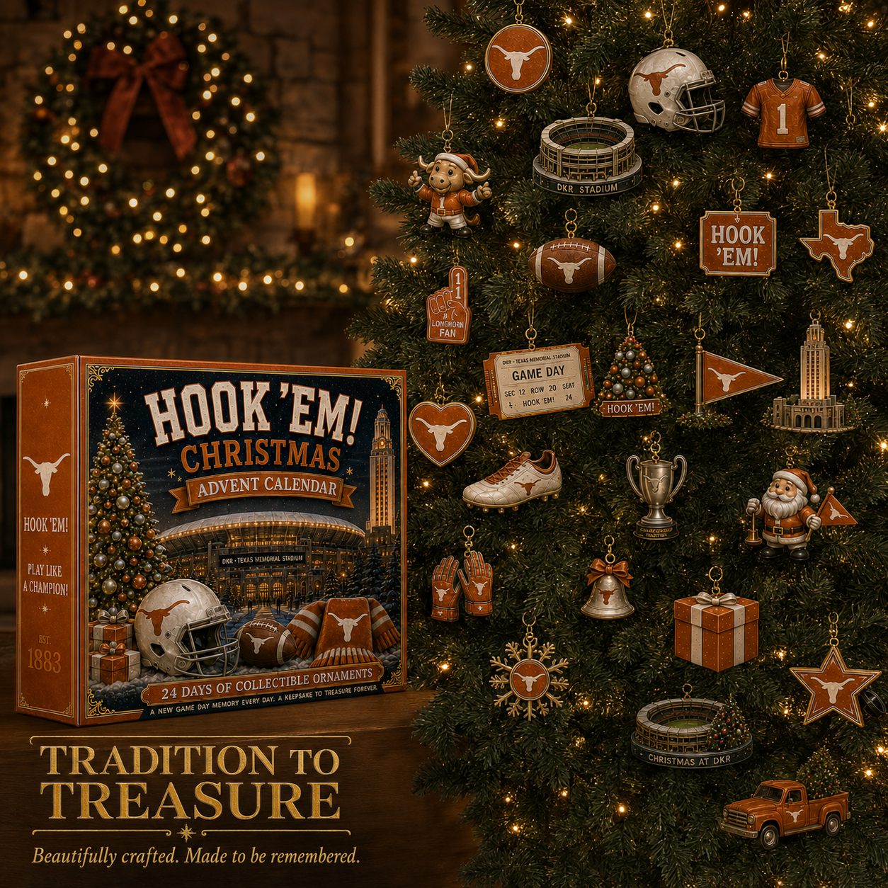 🎄 Hook ’Em! Football Christmas Advent Calendar