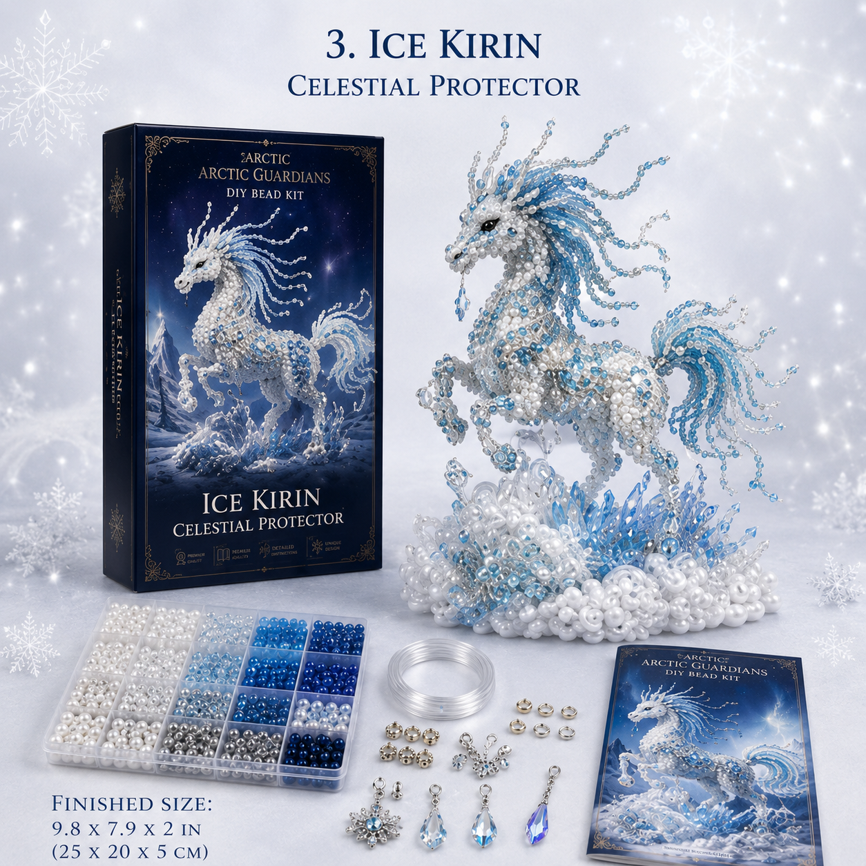 Arctic Winter Guardians DIY Bead Kit Collection – Build Your Own Crystal Mythical Creature