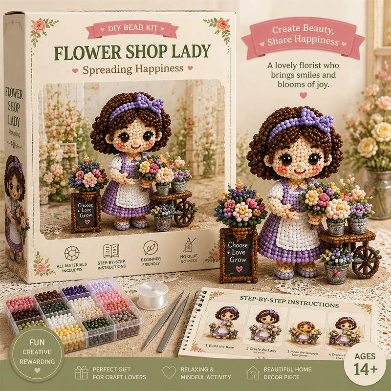 🧵 Hobby Collection – 4-Piece DIY Beaded Craft Kit 🎨