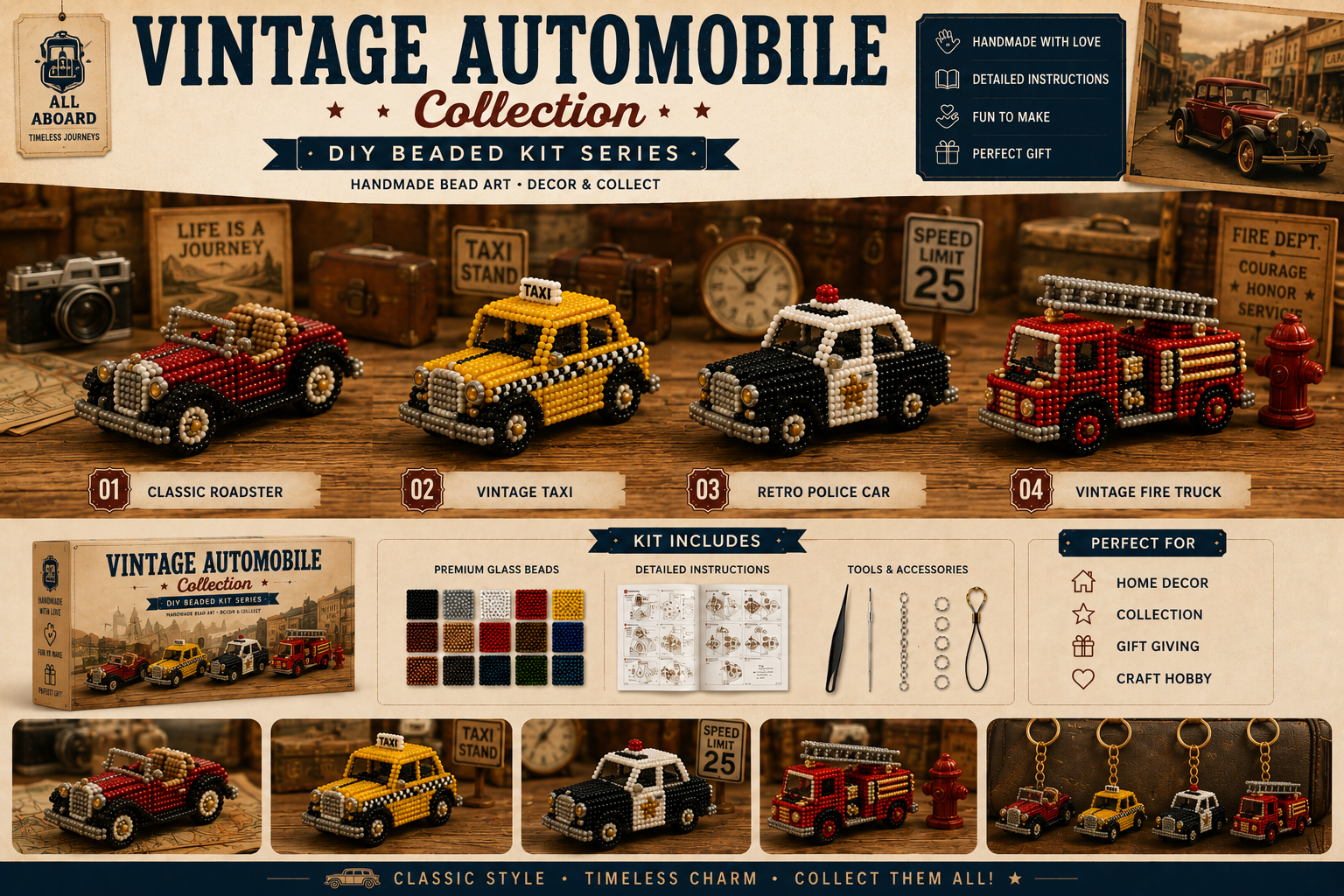 🧵 Great American Journey Collection —— DIY Build Five Timeless Worlds, One Bead At A Time ✨