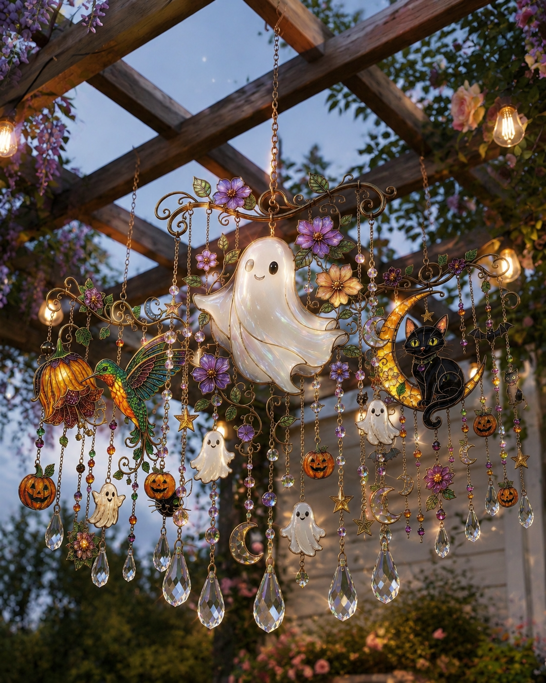 🔥 Limited-time 50% OFF👻Halloween-Themed Crystal Wind Chime
