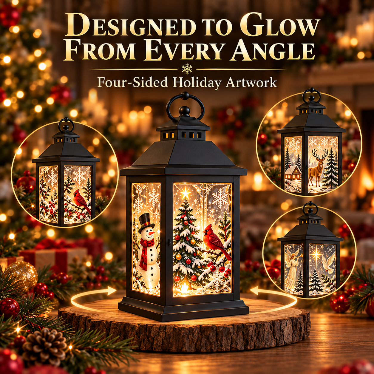 Interchangeable Crystal Lantern™ – Light-Up Holiday Décor - image 7