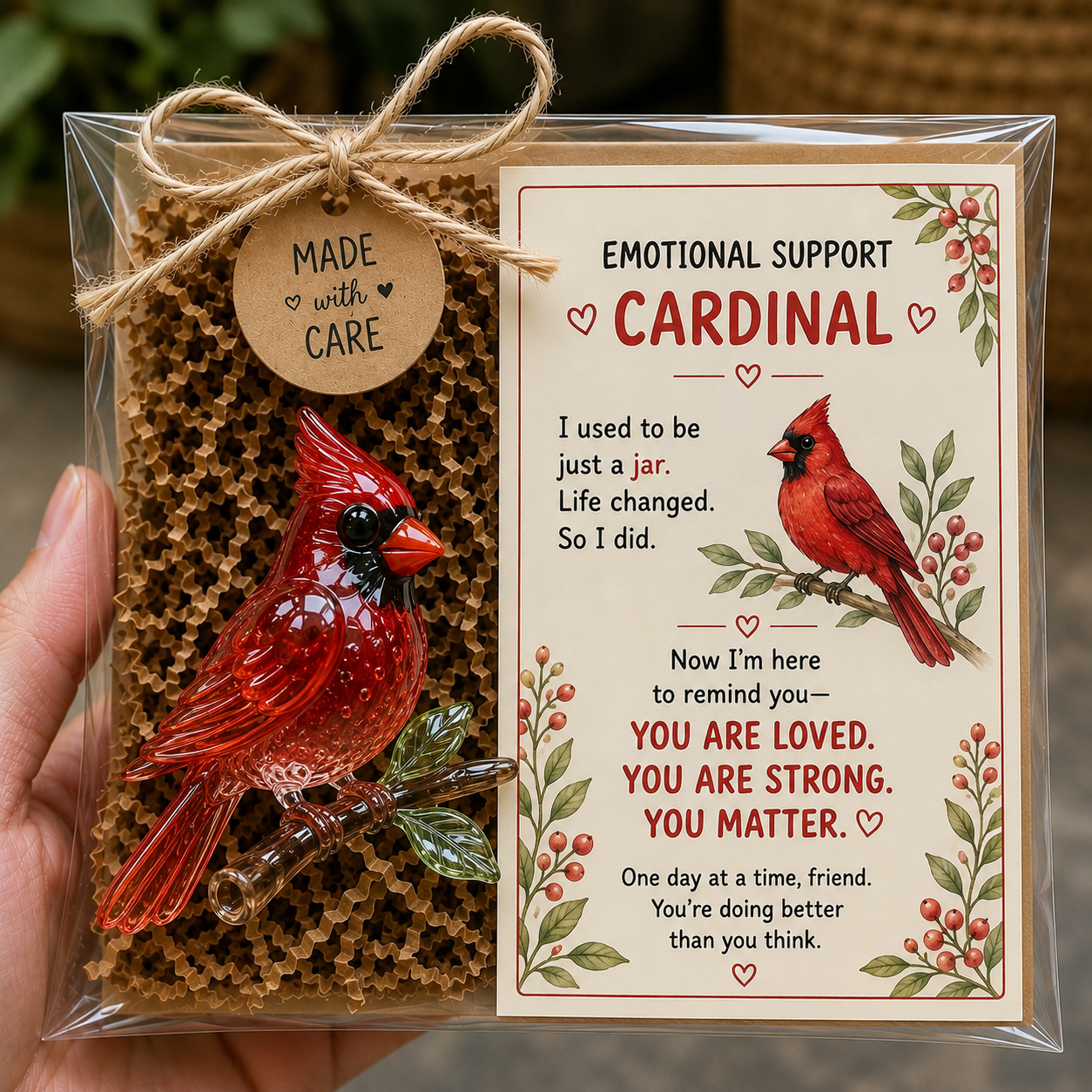 💛 Emotional Support Glass Animal Gift – A Little Reminder You Matter.