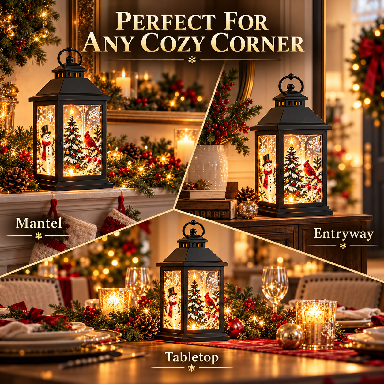 Interchangeable Crystal Lantern™ – Light-Up Holiday Décor - image 8