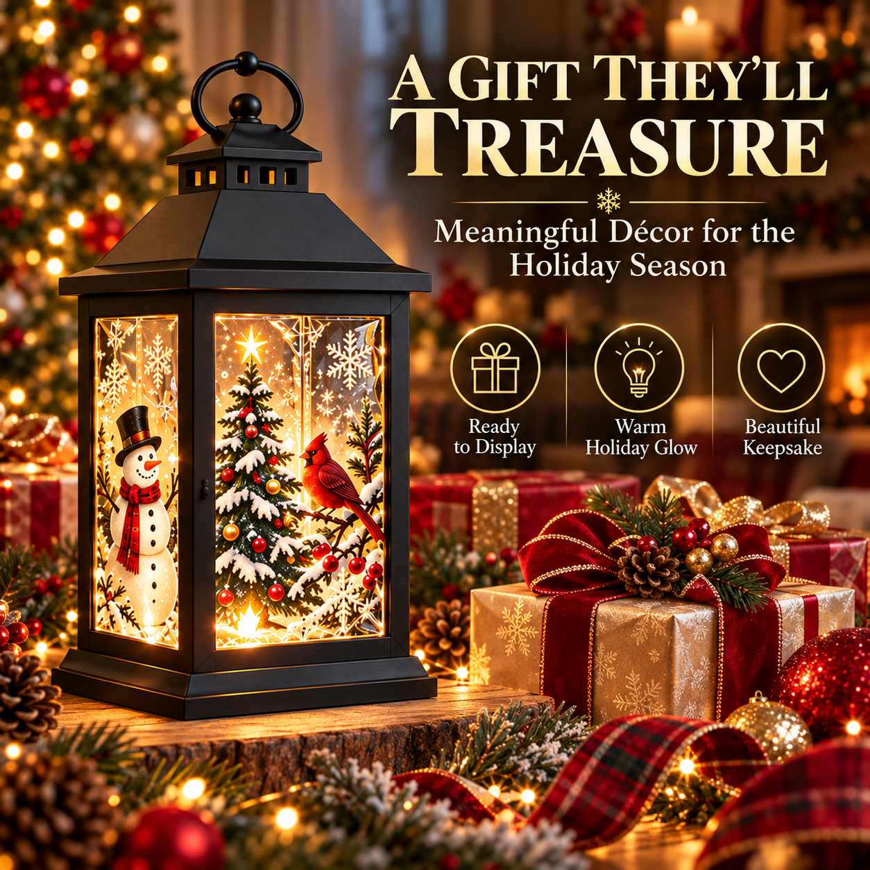 Interchangeable Crystal Lantern™ – Light-Up Holiday Décor - image 16