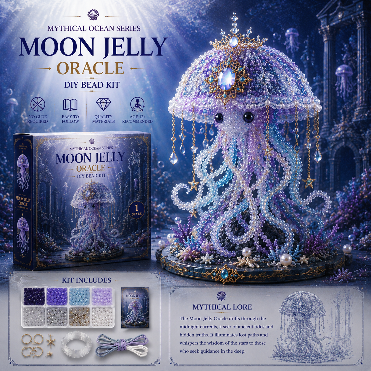 🔥Last Day: 50% Off 🌊 Mythical Ocean DIY Bead Kit