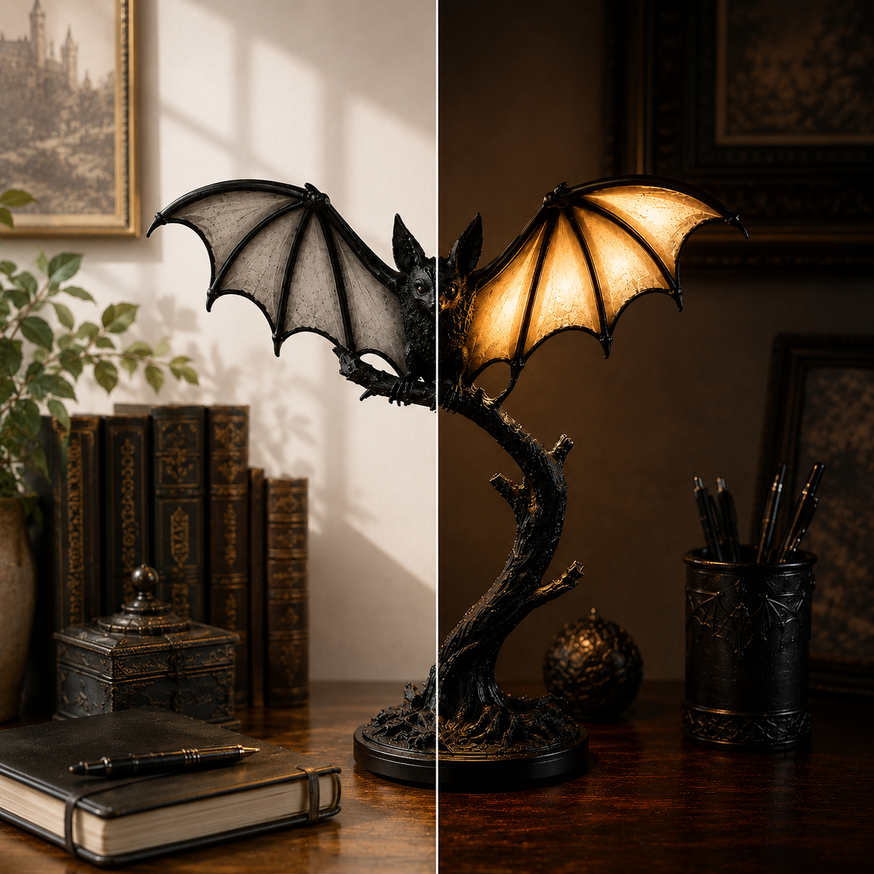 🔥 39% OFF – Glowing Bat Desk Lamp🎉Only Today Buy More Save More🔥