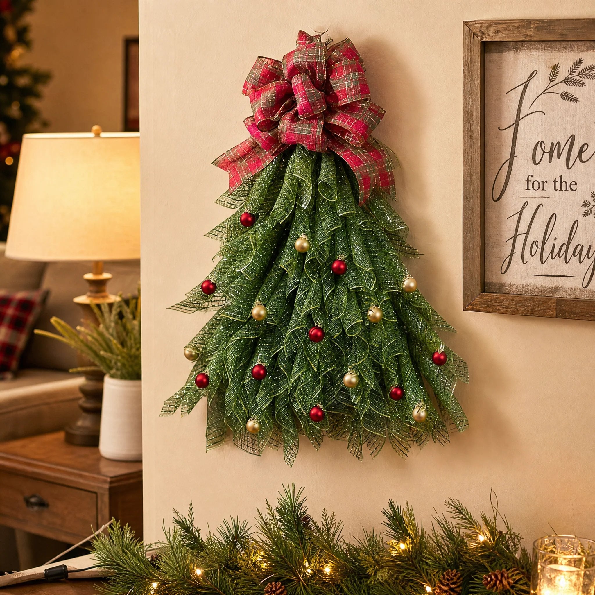 Handmade Christmas Tree Wreath for Front Door(📦Buy 2 Free Shipping)