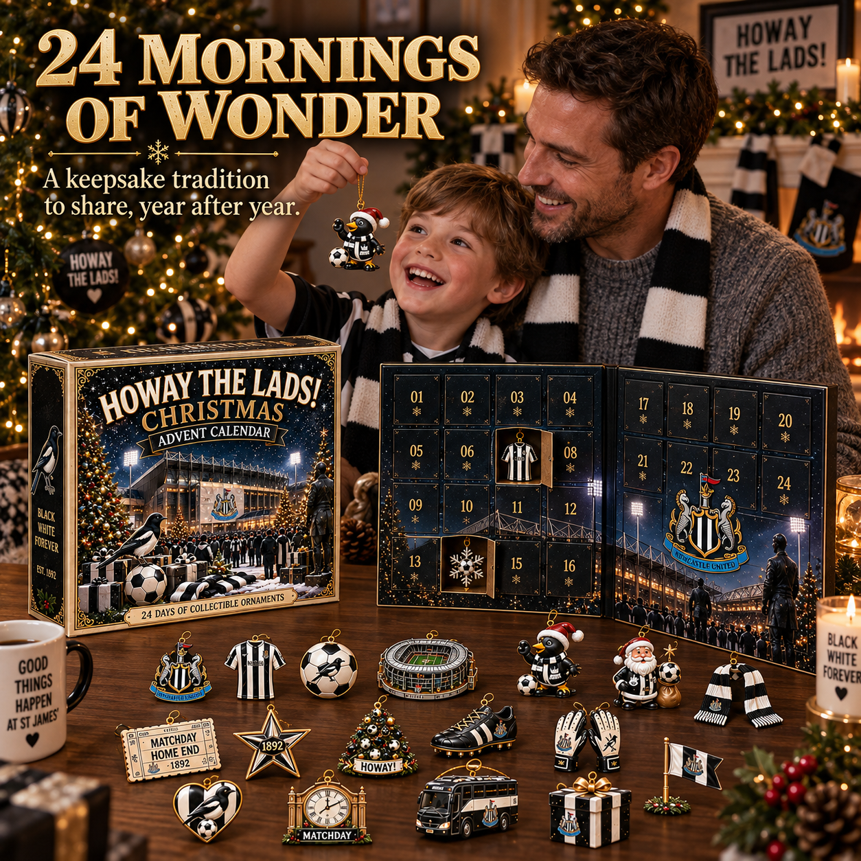 🎄 Howay the Lads! Football Christmas Advent Calendar