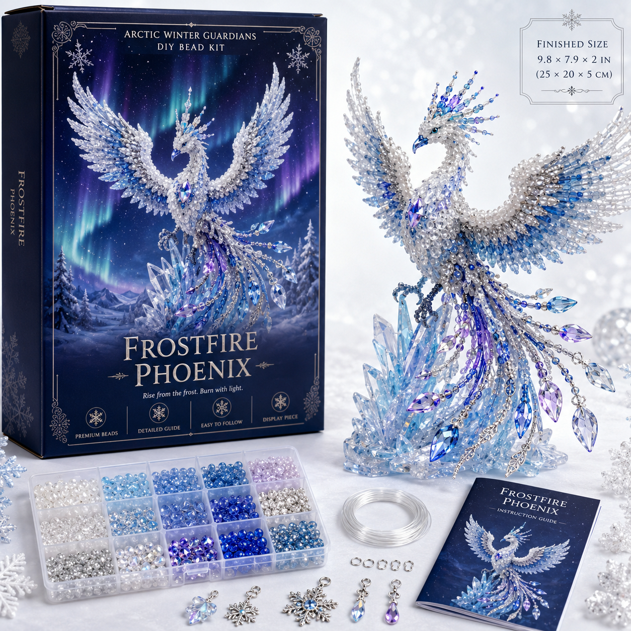 Arctic Winter Guardians DIY Bead Kit Collection – Build Your Own Crystal Mythical Creature