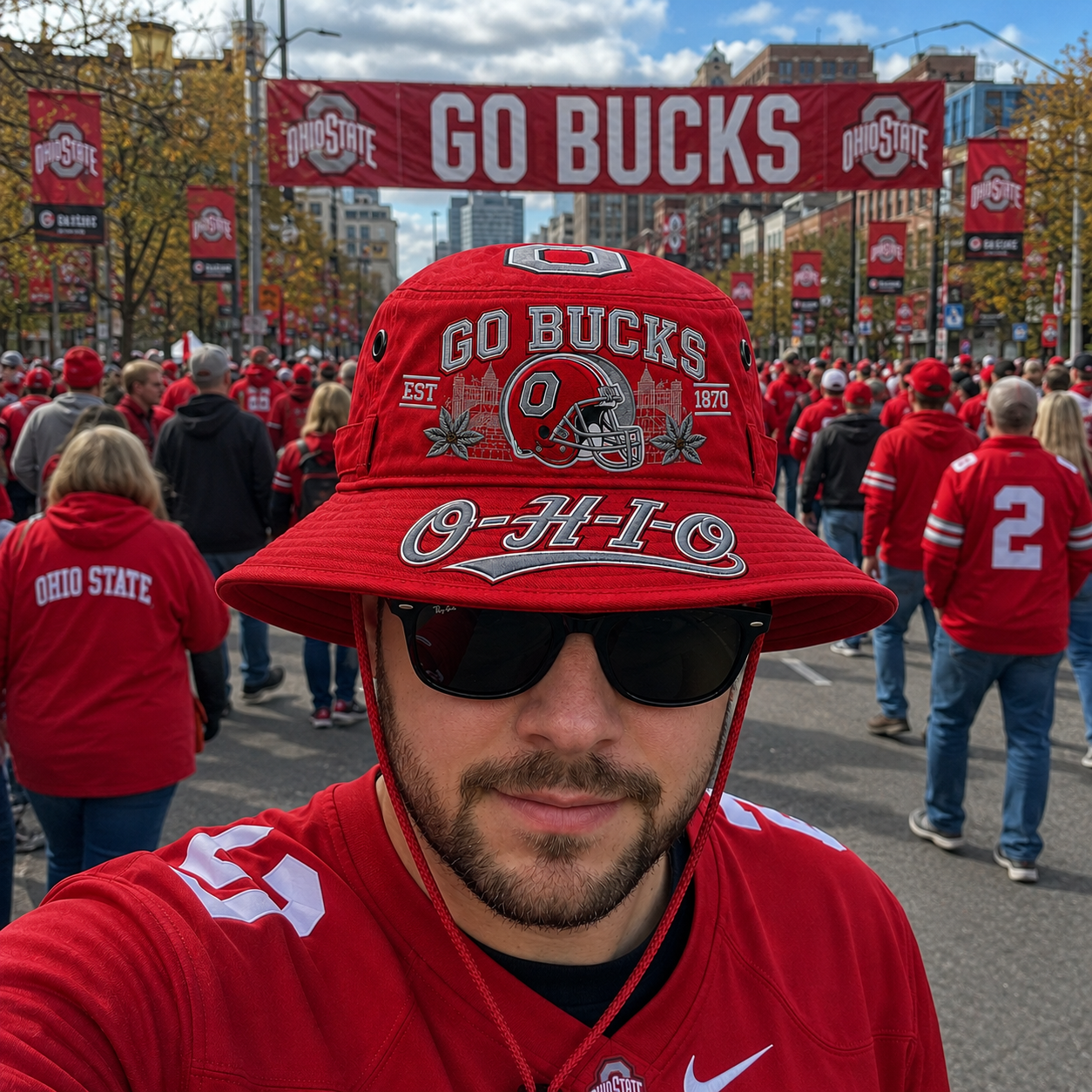 🔥🇺🇸 Last Day Promo: 49% OFF 🏈 GO BUCKS Football Heritage Boonie Hat