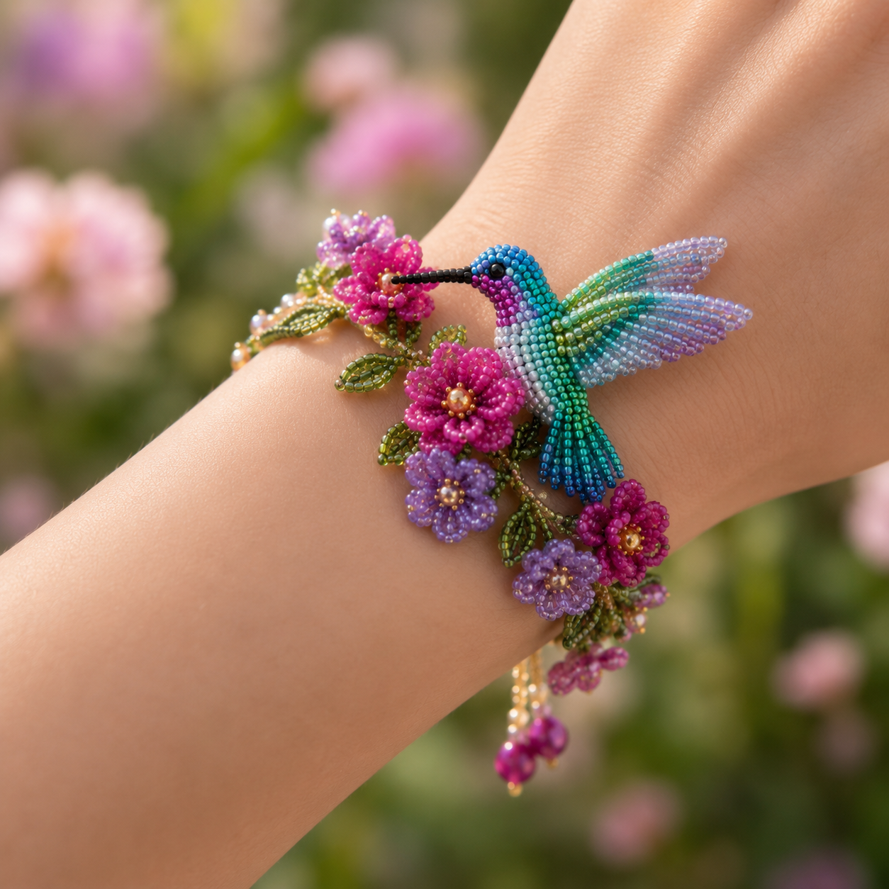DIY Beaded Nature Bracelet Kit Bird, Fox & Butterfly Bracelet Making Kit