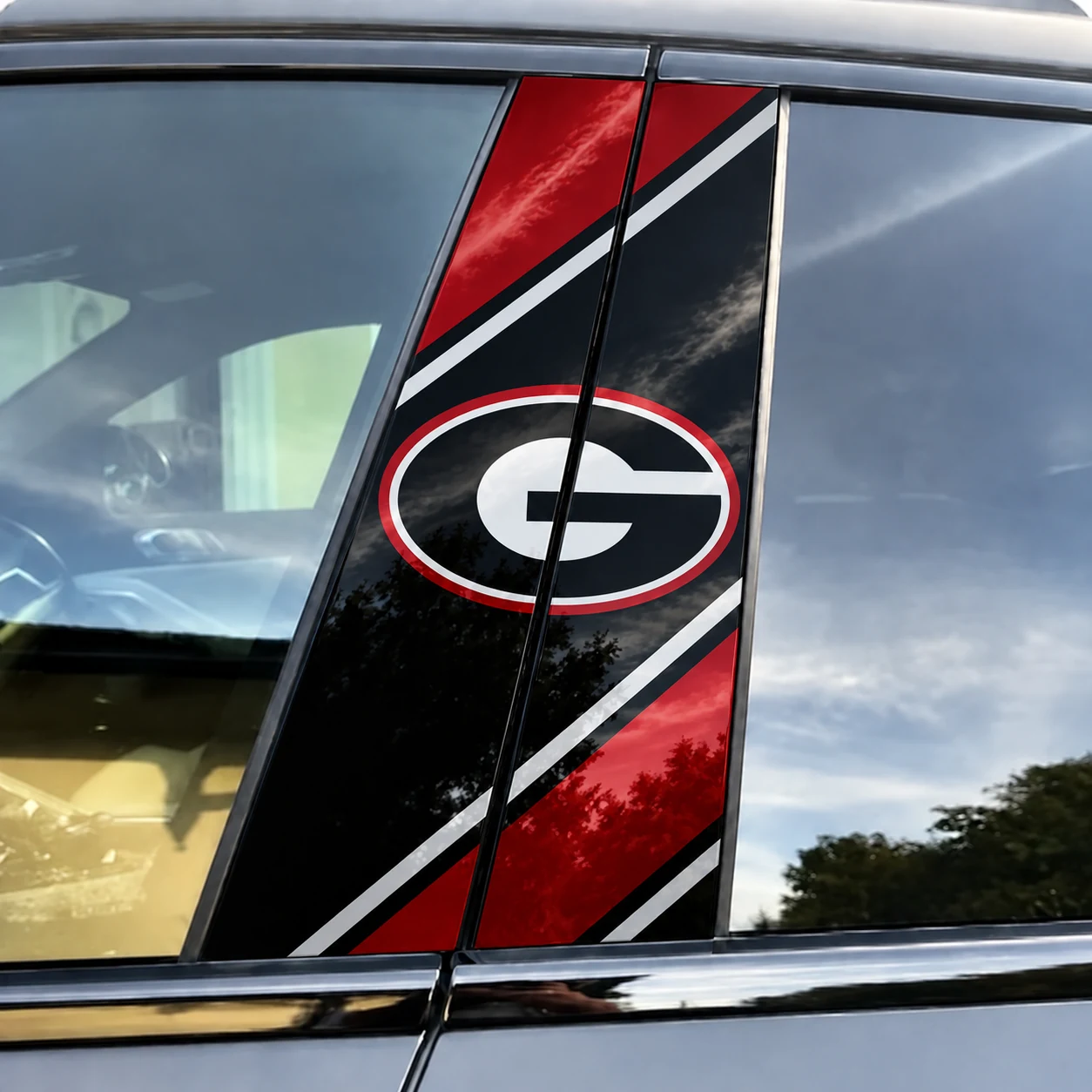 Georgia Bulldogs Car Pillar Wrap - Universal Fit