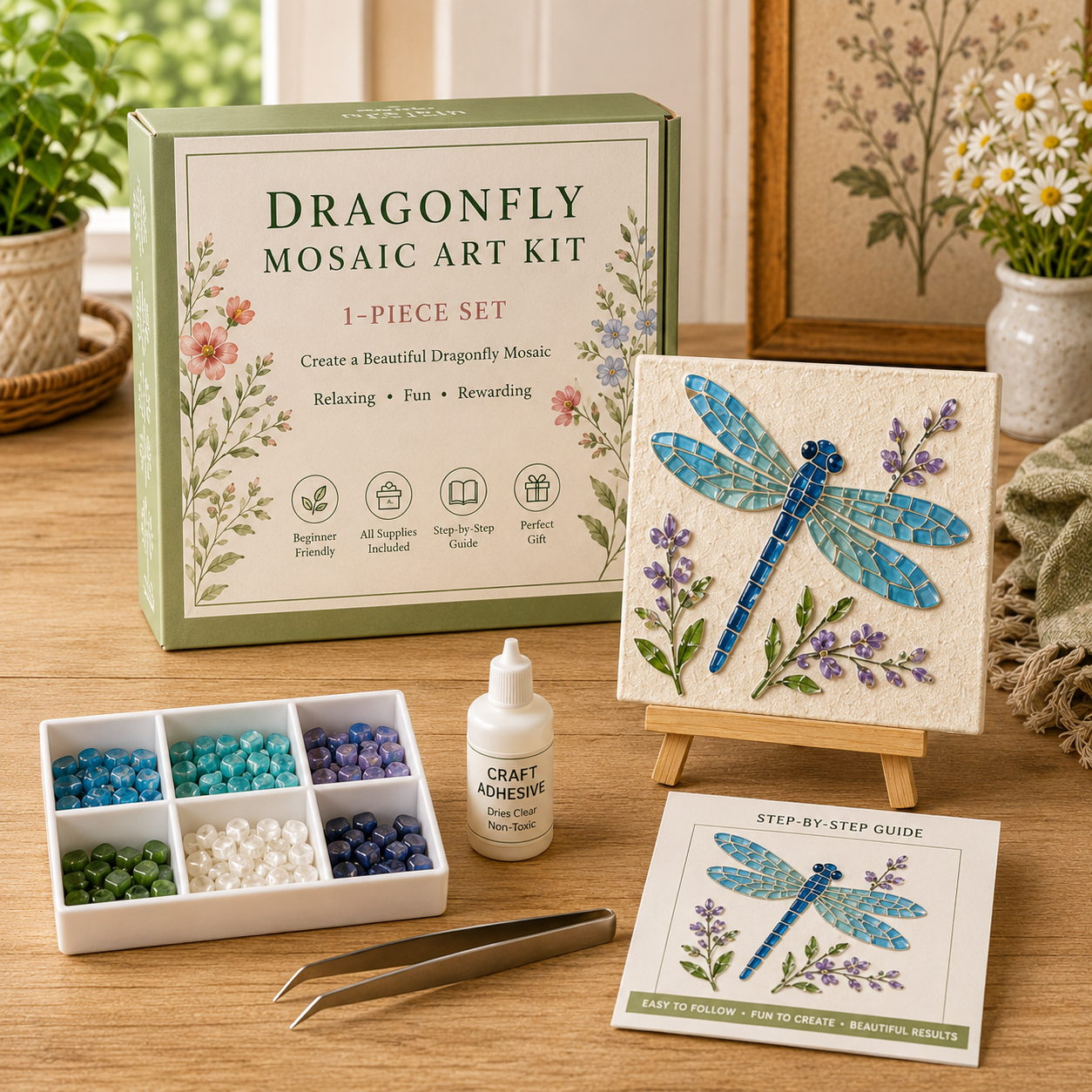 🌸🙏💖Sea Glass Art Kit – Create Stunning Mosaic Masterpieces at Home 🐢🌸🙏💖