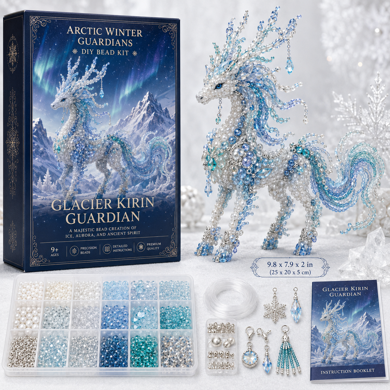 Arctic Winter Guardians DIY Bead Kit Collection – Build Your Own Crystal Mythical Creature