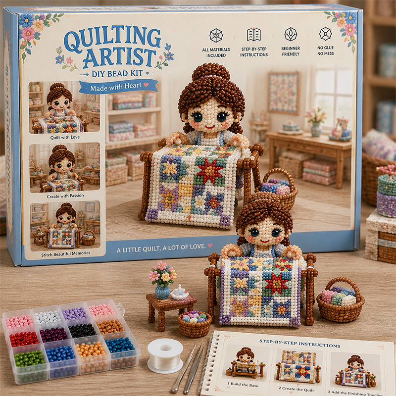 🧵 Hobby Collection – 4-Piece DIY Beaded Craft Kit 🎨