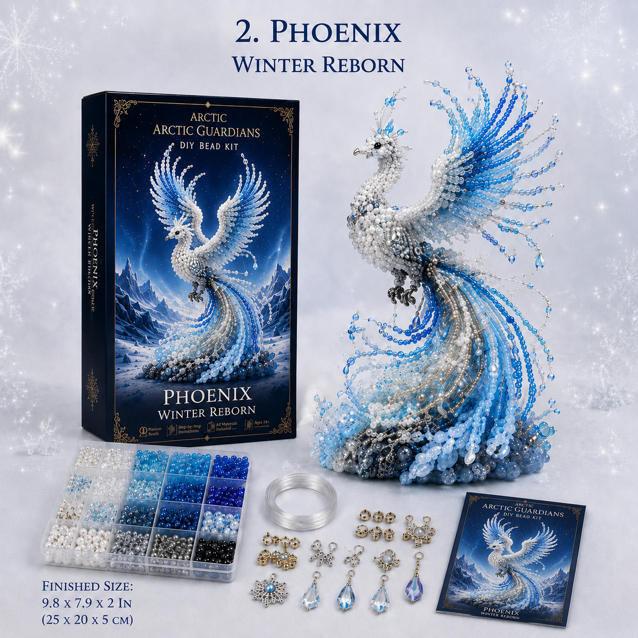 Arctic Winter Guardians DIY Bead Kit Collection – Build Your Own Crystal Mythical Creature