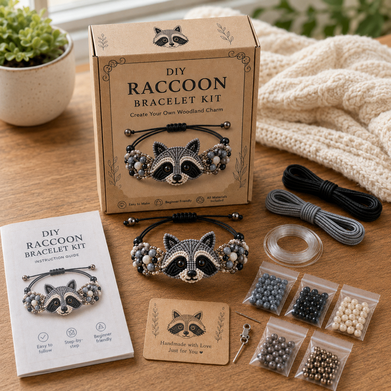 DIY Beaded Animal Bracelet Kit | 15 Cute Styles