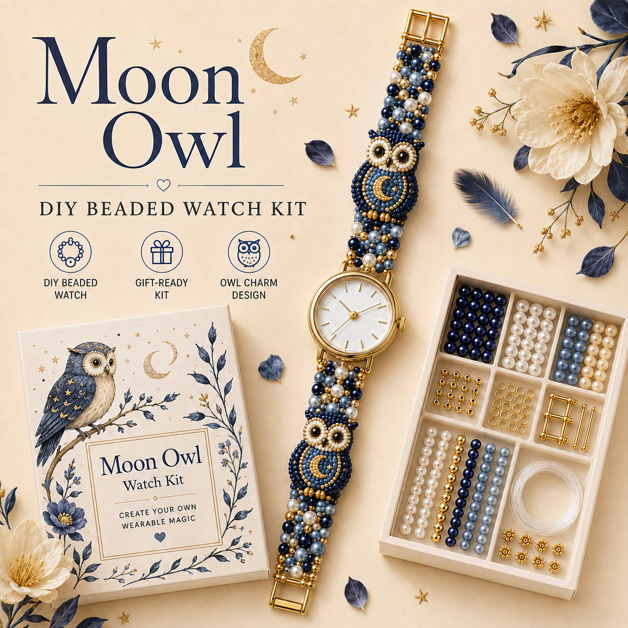 🔥 49% OFF – ⌚️✨ DIY Beaded Charm Watch Kit Collection📦Limited Stock❗️
