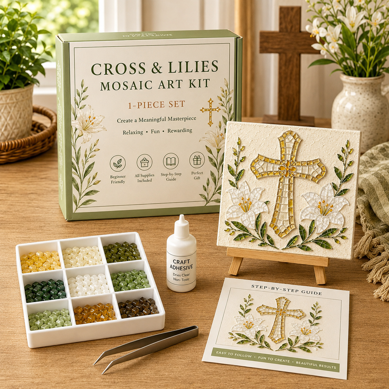 ✝️ Christian Sea Glass Art Kit