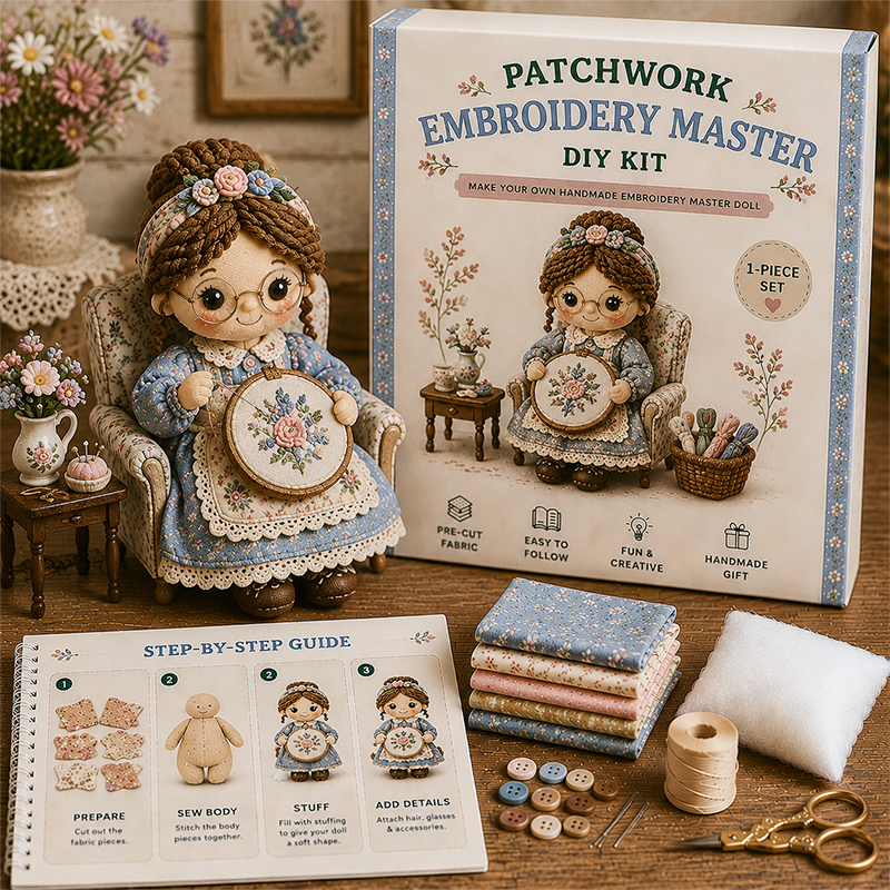 🌸 Patchwork DIY Doll Kits – Handmade Fun & Creativity