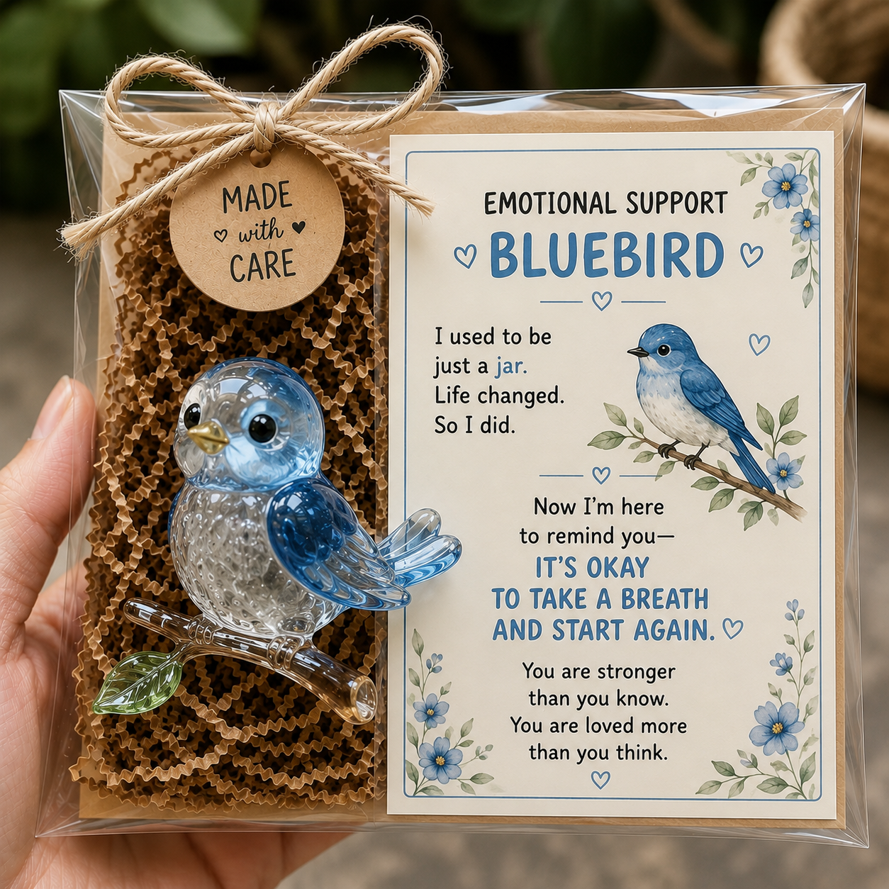 💛 Emotional Support Glass Animal Gift – A Little Reminder You Matter.