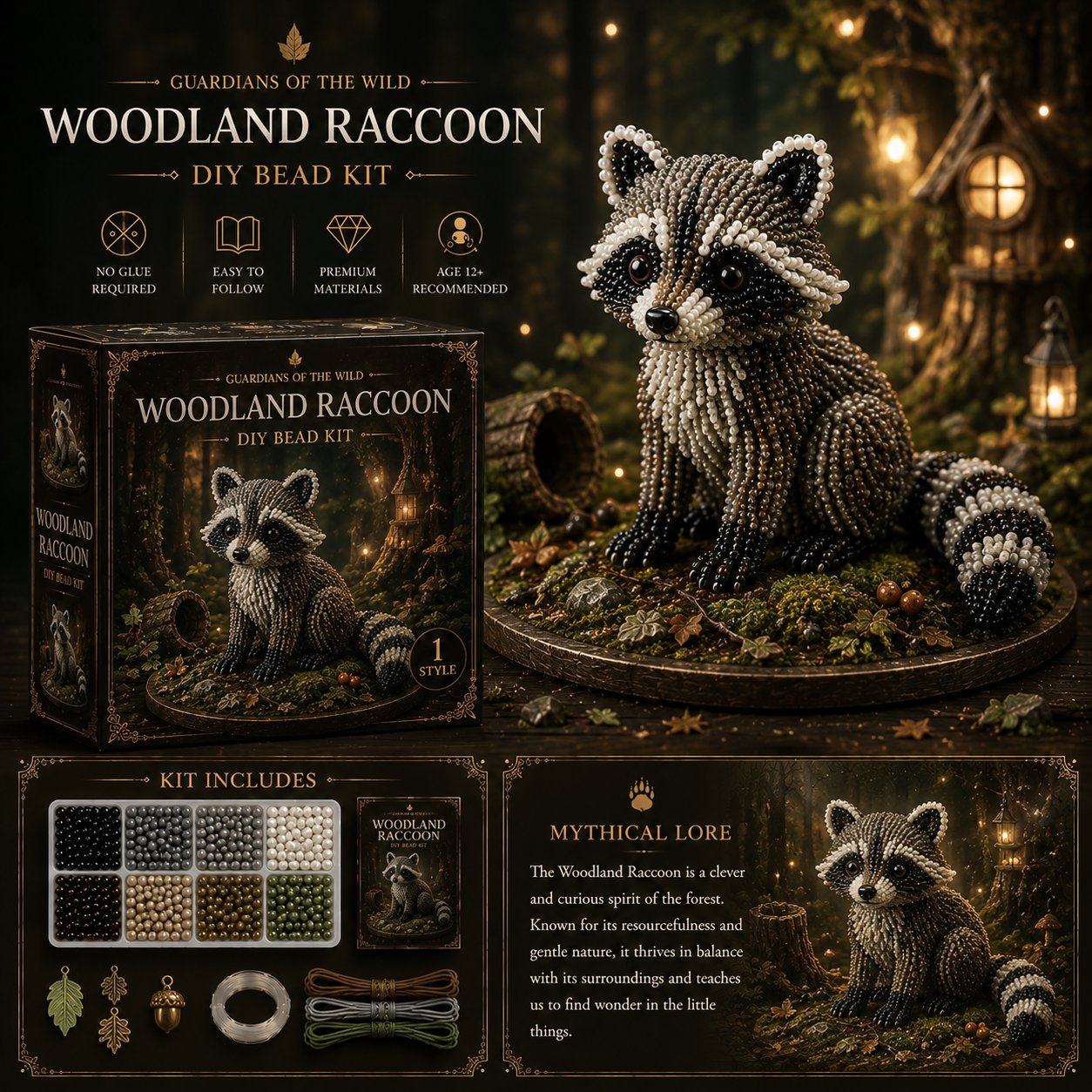 🔥Last Day 49% OFF🎁3D Animal Guardian DIY Bead Kit Collection