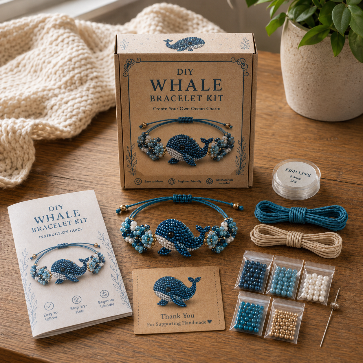 DIY Beaded Animal Bracelet Kit | 15 Cute Styles