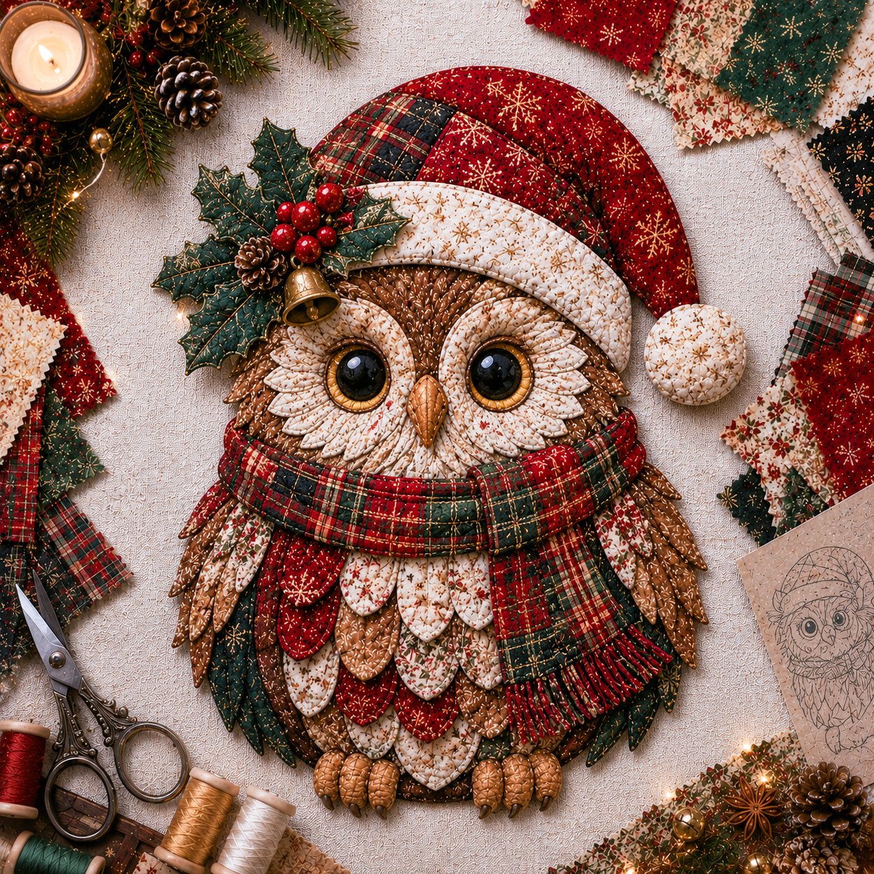 🎅Christmas Patchwork Fabric DIY Decor Kit