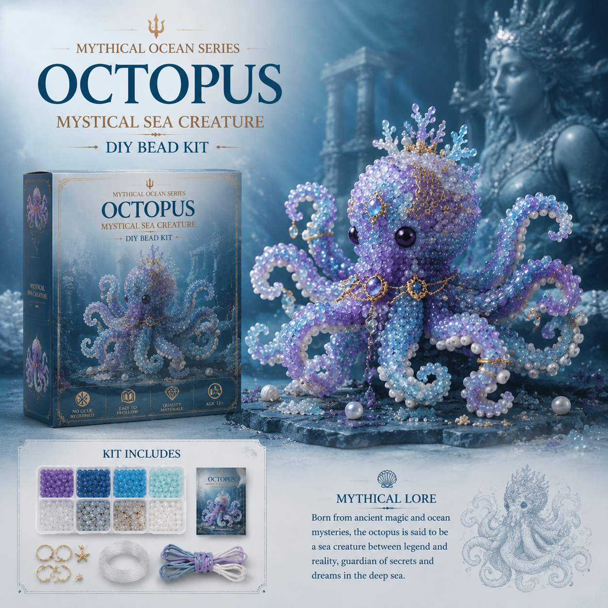 🔥Last Day: 50% Off 🌊 Mythical Ocean DIY Bead Kit