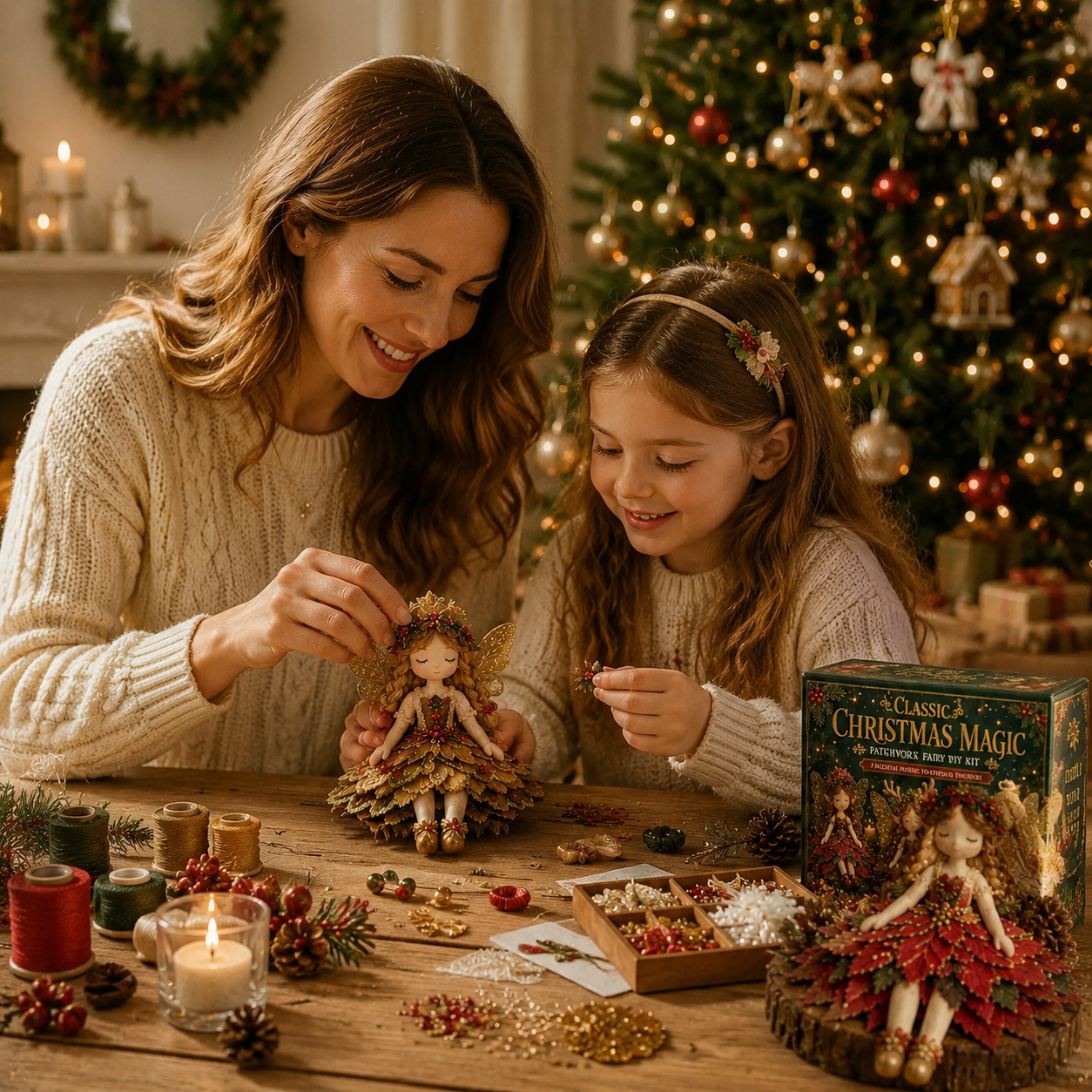 ✨ Christmas Magic Patchwork Fairy DIY Kit