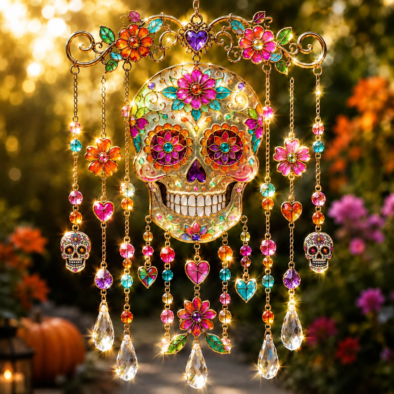🔥 Limited-time 50% OFF👻Halloween-Themed Crystal Wind Chime