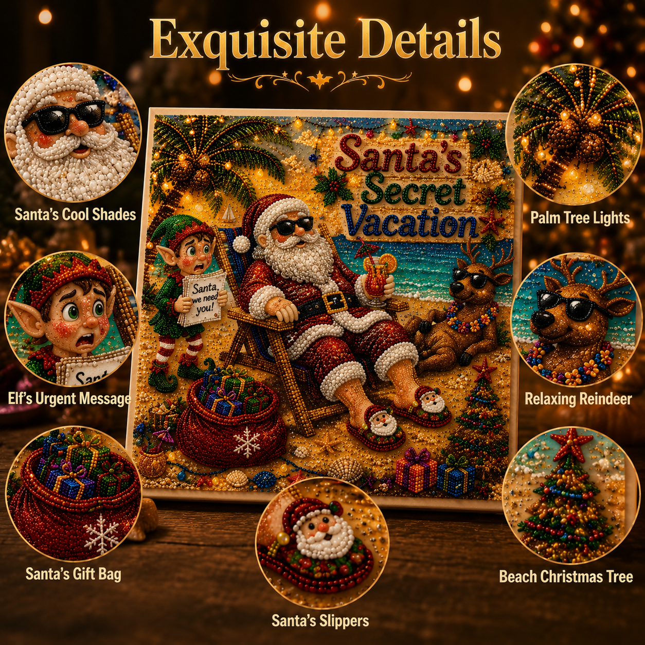 🎄 Christmas Secret Collection ✨ Magical Holiday Diamond Painting Art Kit