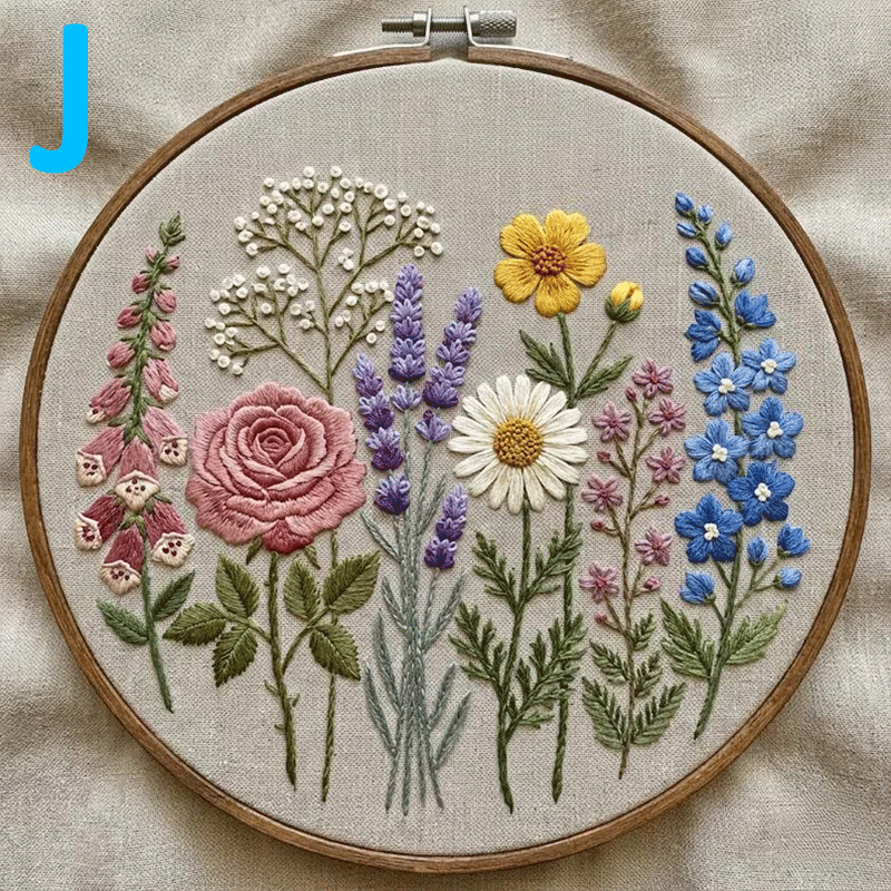 🔥49% Off Last Day 🌸Floral Series Hand Embroidery Kit (📦Buy 3 Free Shipping)