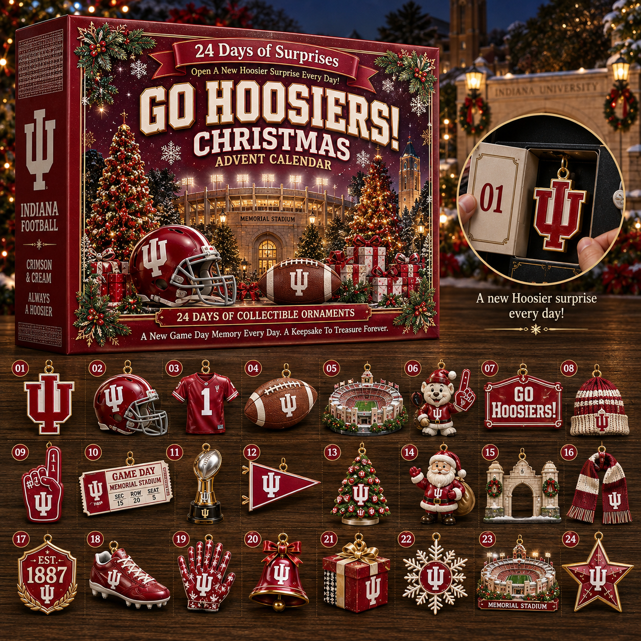 🎄 Go Hoosiers! Football Christmas Advent Calendar