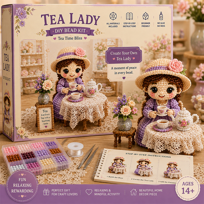 🧵 Hobby Collection – 4-Piece DIY Beaded Craft Kit 🎨