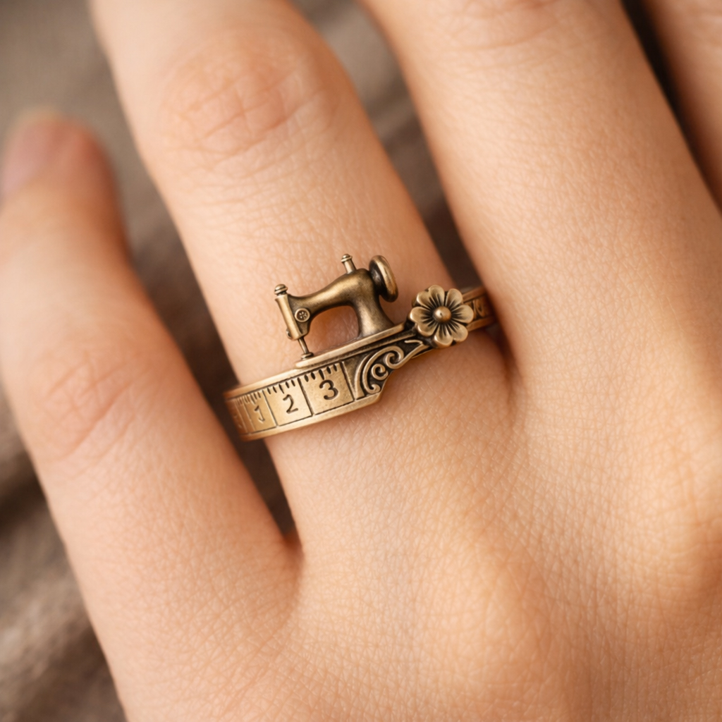 Limited Time Offer 50% OFF - Sewing Machine Bracelet & Ring Set