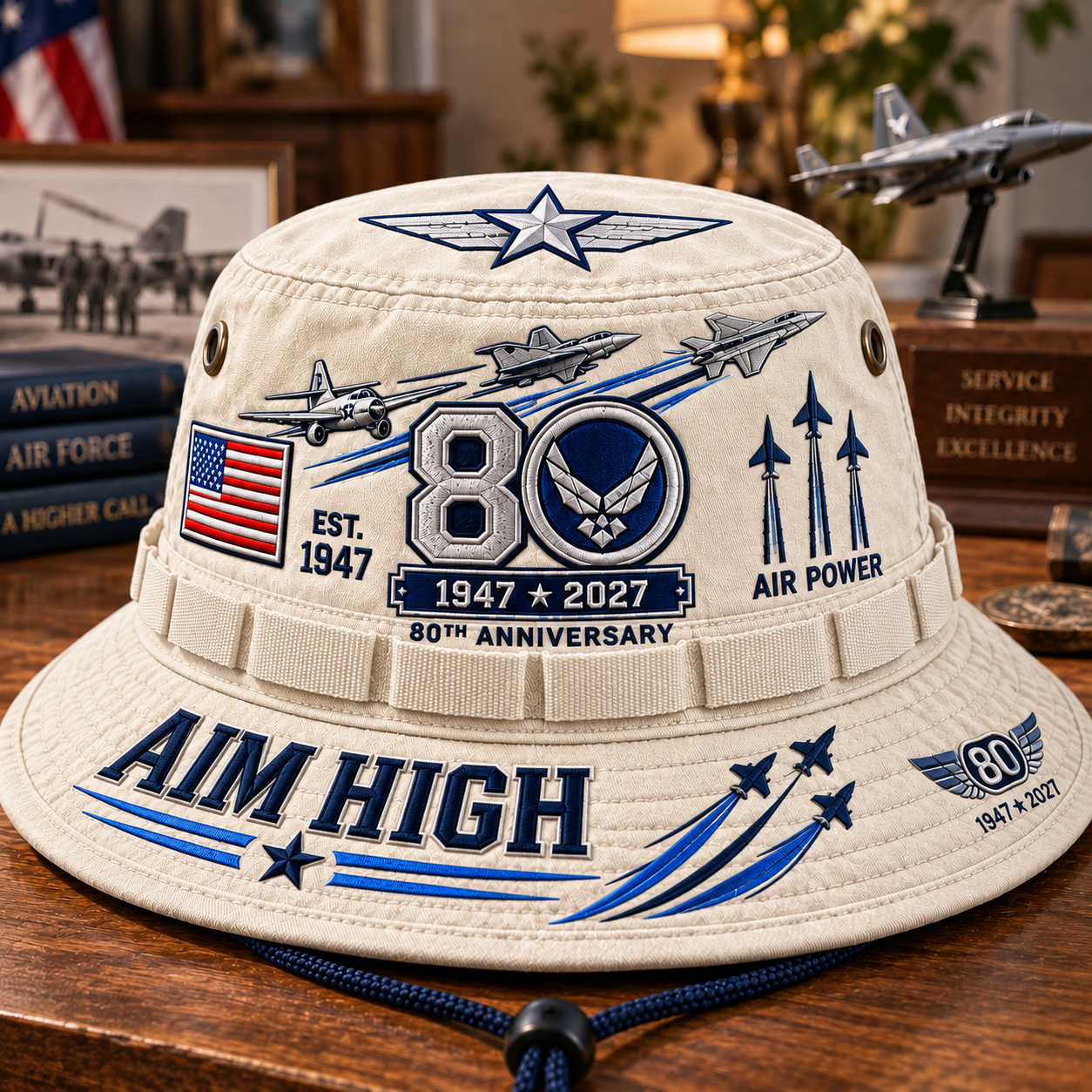 🇺🇸 U.S. Air Force 80th Anniversary Bucket Hat
