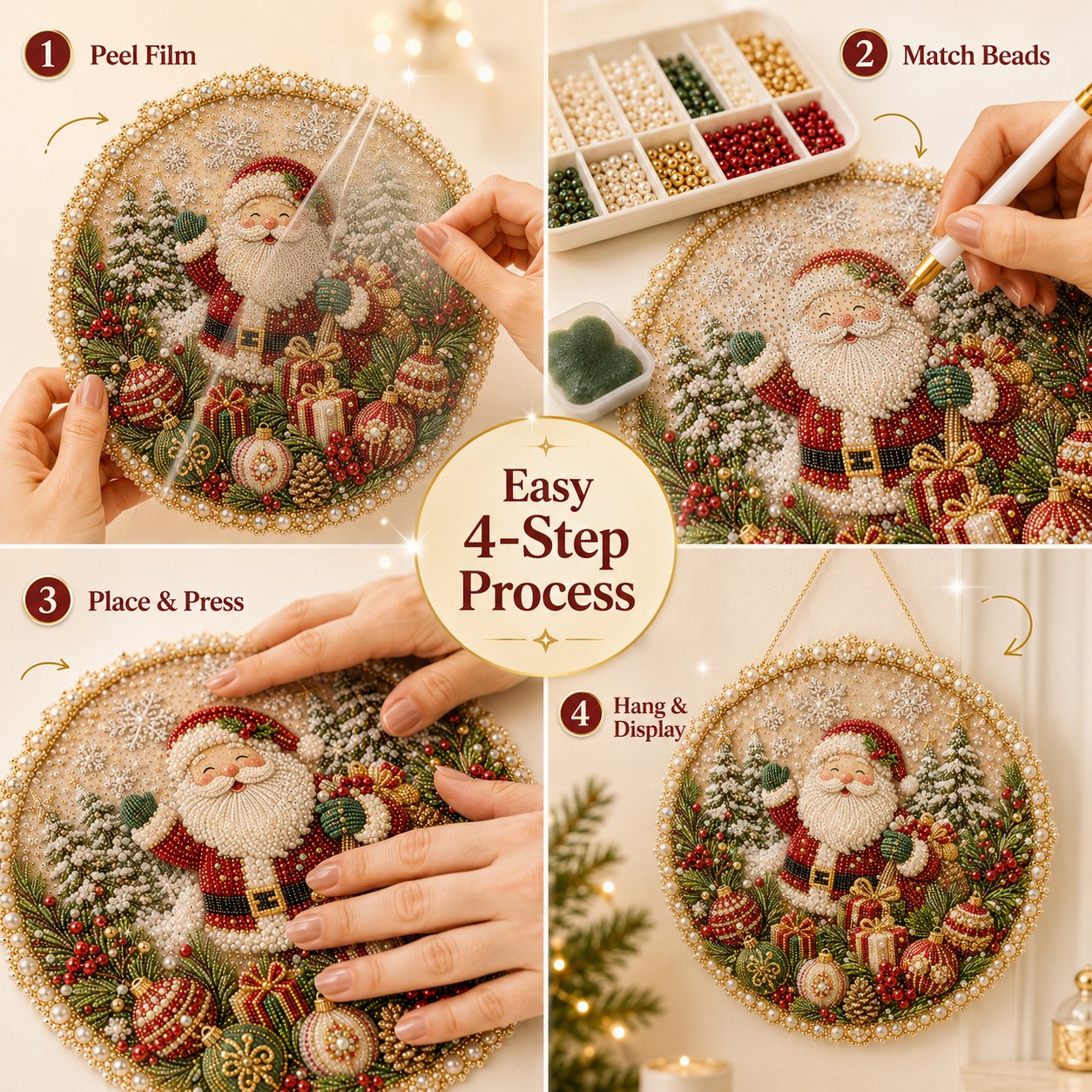 🎄 Christmas Diamond Art Kit – Create Sparkling Holiday Memories With Your Family