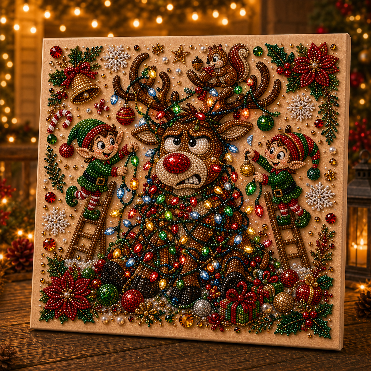 🎄 Absurd Christmas Moments Pearl Art Kit