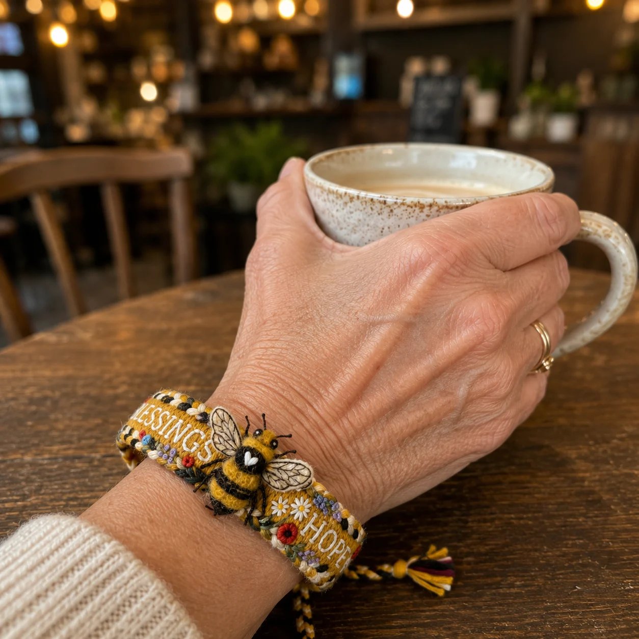 Blessings & Hope 2026 Limited Edition Handmade Honey Bee Woven Bracelet