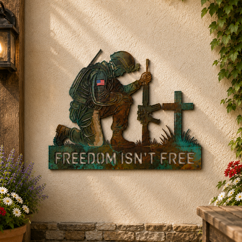 Freedom Isn’t Free Military Memorial Wall Decor