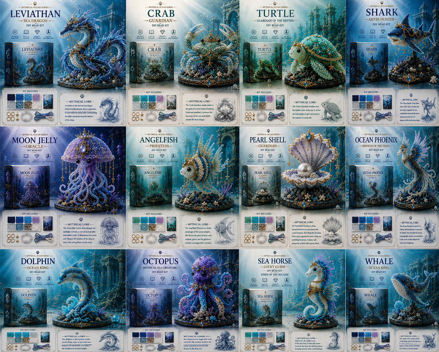 🔥Last Day: 50% Off 🌊 Mythical Ocean DIY Bead Kit