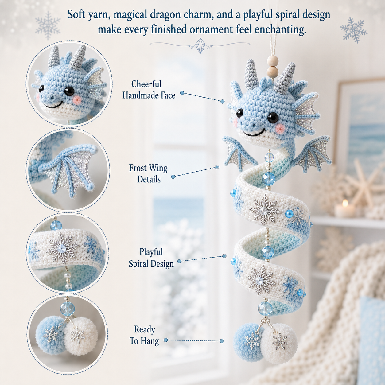 🐉 DIY Dragon Spiral Hanging Ornament Kit