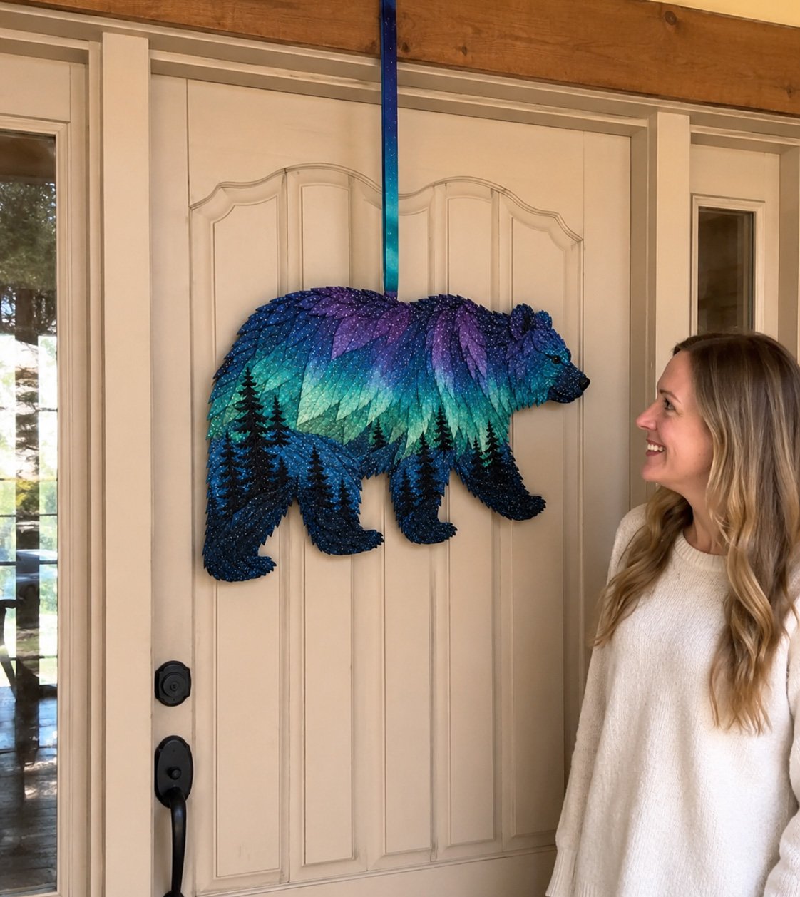 ⏳Last Day 50% OFF - 🌌🐺Northern Lights Wildlife DIY Patchwork Kit 📦Limited Stock🔥
