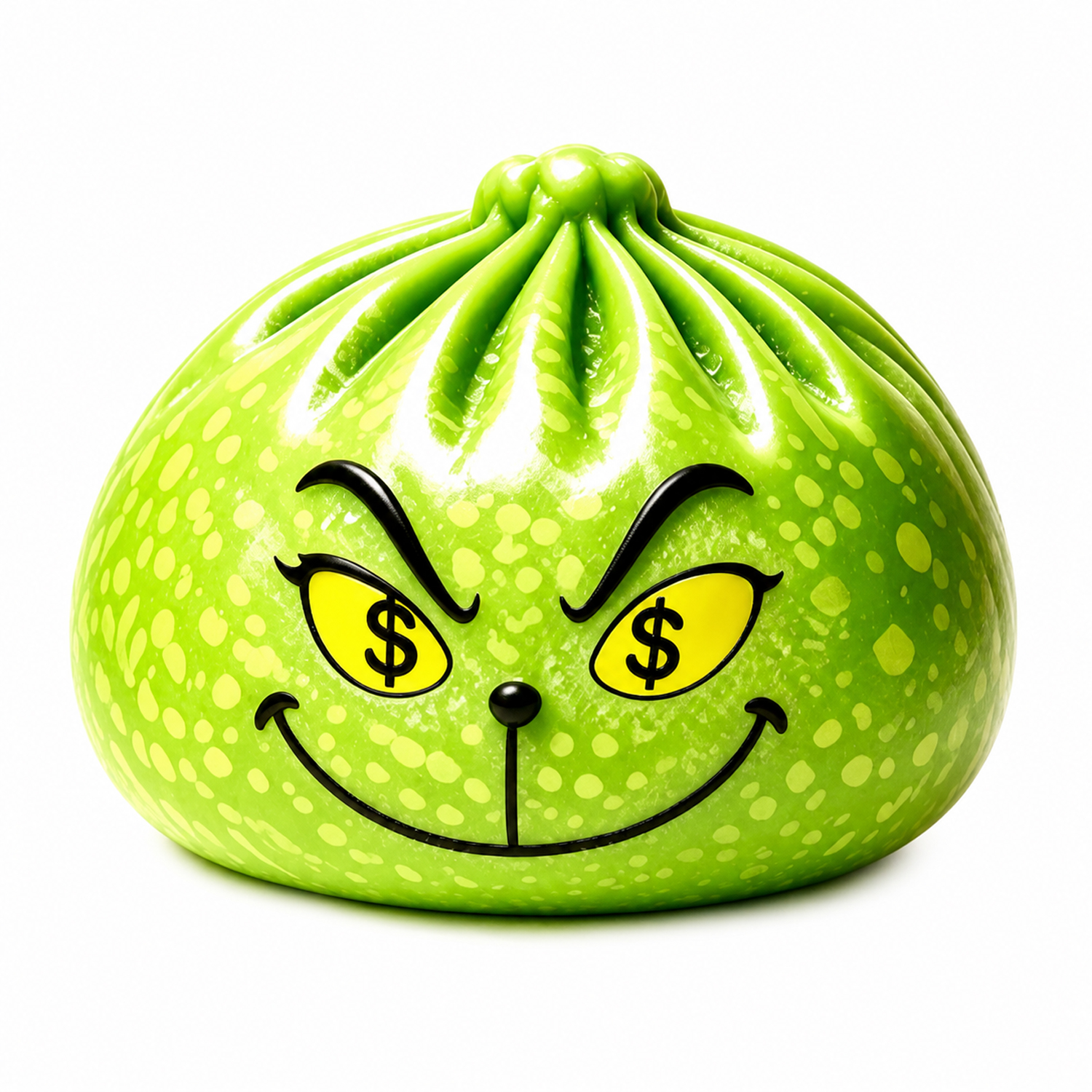 Funny Green Dumpling Squishy Toy – Slow Rising Squeeze Toy, Unique Christmas Gift -