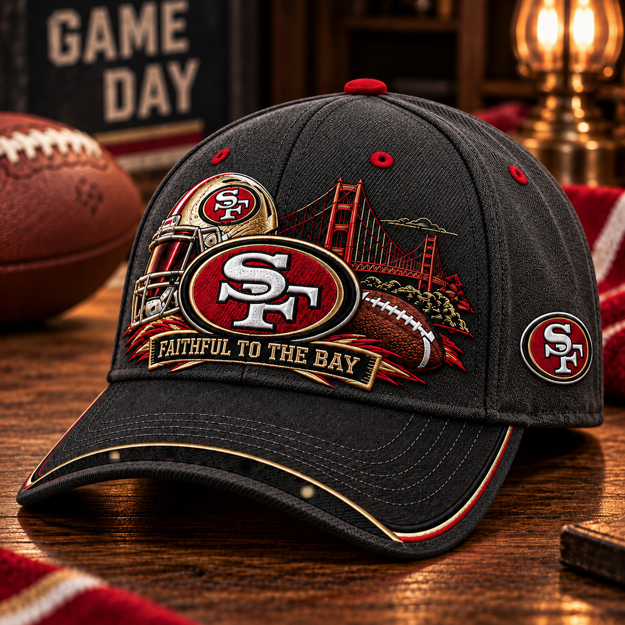 🏈 Faithful To The Bay Fan Cap – Game Day Football Pride Baseball Hat